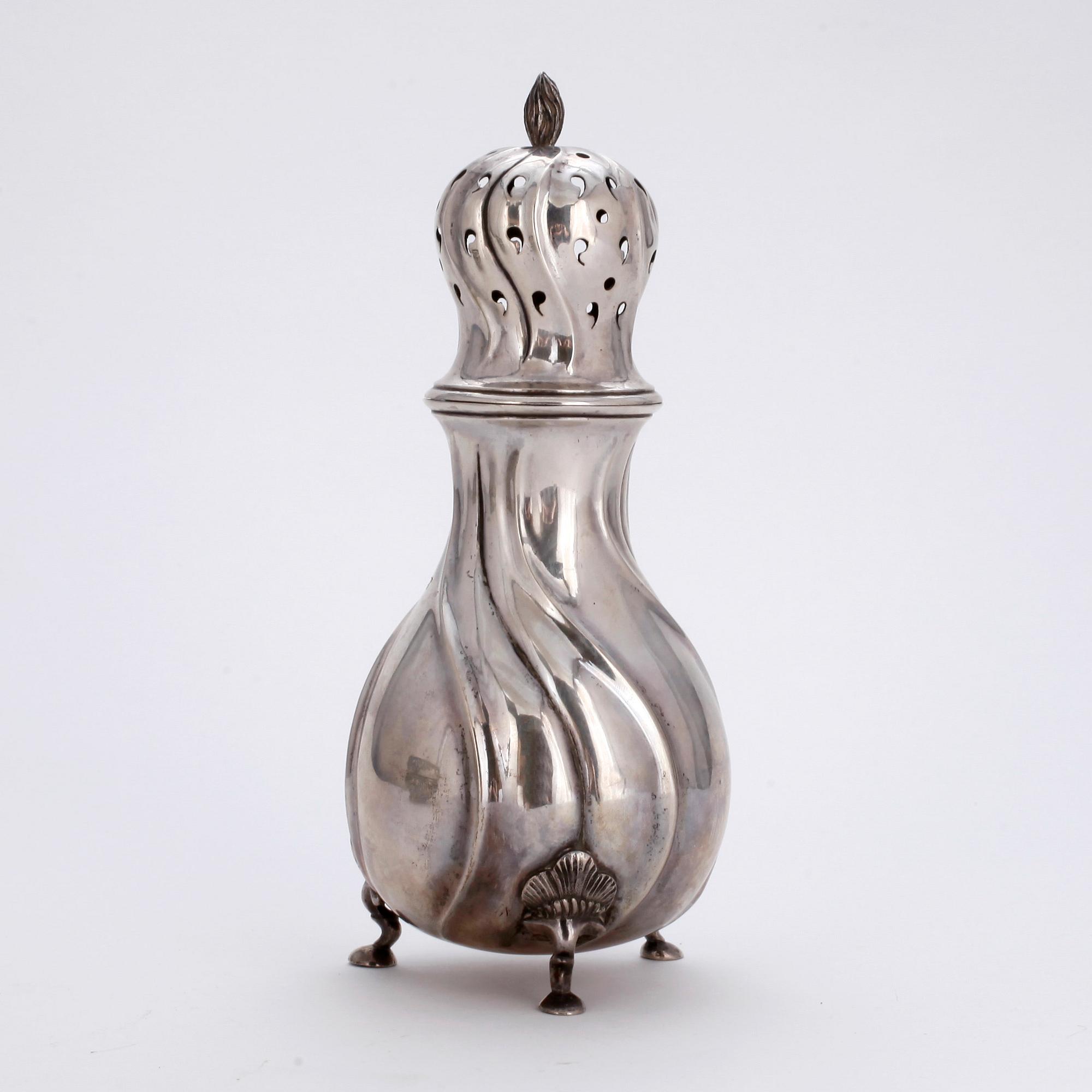 SOCKERRUSKA, silver, Christian F. Heise, Köpenhamn, 1912. Vikt 250 gram.