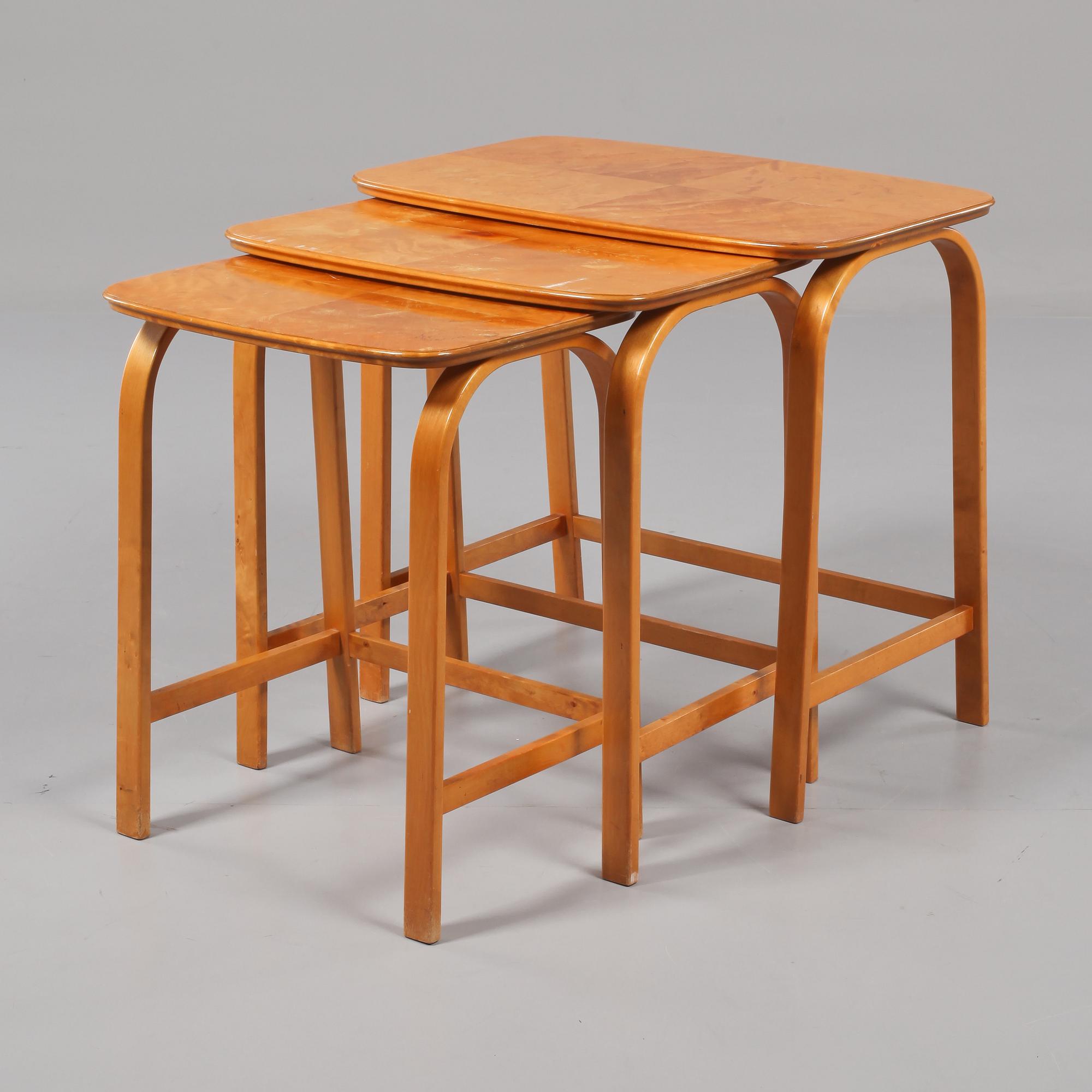 SATSBORD, 3 st, "741", Axel Larsson, Bodafors, 1930-tal.
