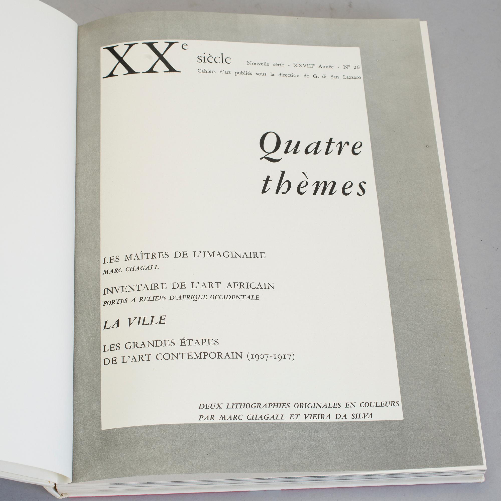 KONSTBÖCKER, 3 stycken, Marc Chagall.