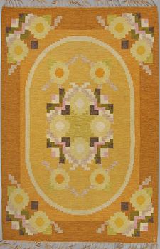 MATTA, rölakan, Ingegerd Silow, signerad IS, 234 x 167 cm, 1900-talets andra hälft.
