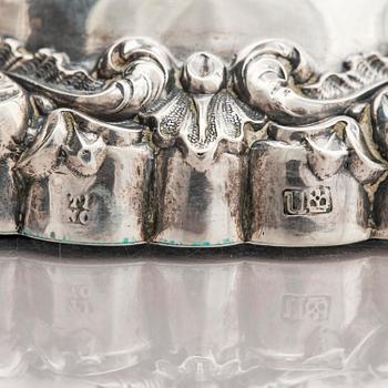 TJ & N Creswick, ljusstakar, ett par, silver, Sheffield, England, 1840.