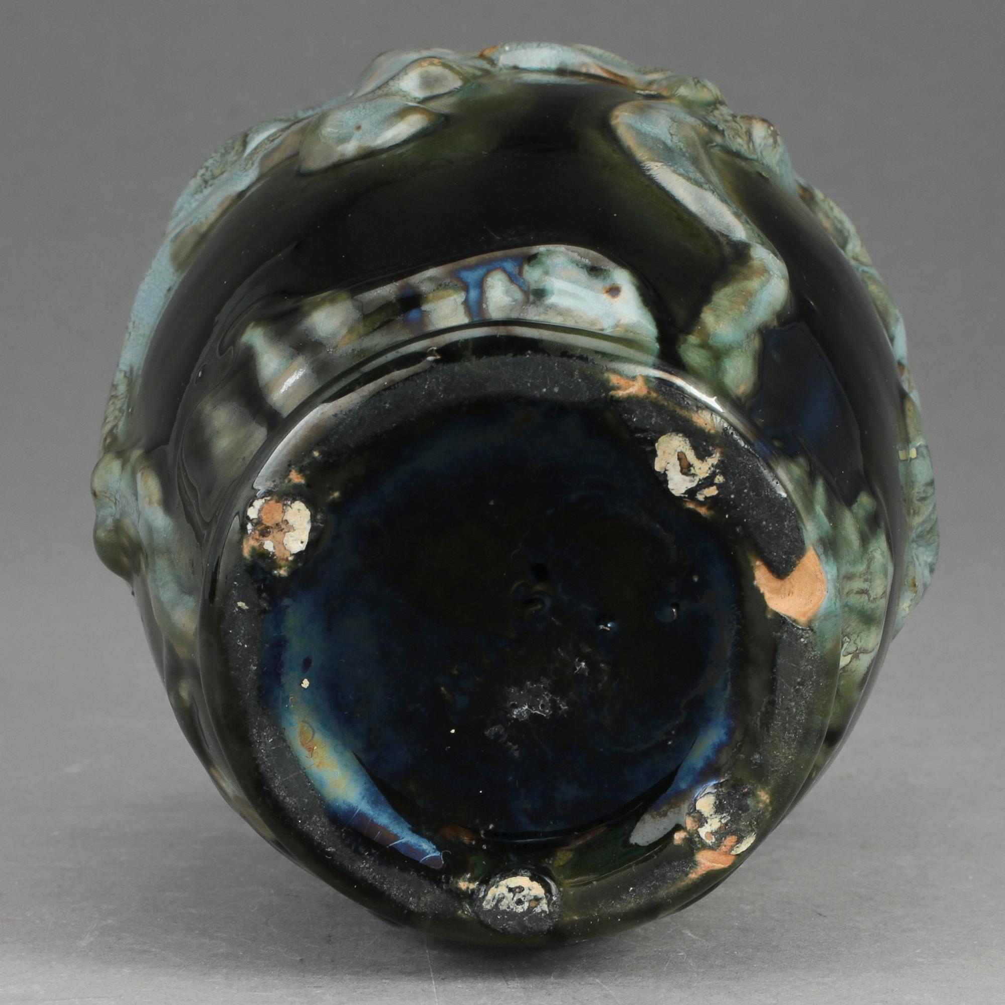 VAS, glaserat stengods, Michael Andersen & Söner, Bornholm.  Jugend, tidigt 1900-tal.