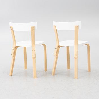 Alvar Aalto, Chairs, a pair, model 69, Artek, Finland, 2020.