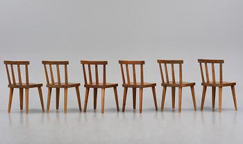 Axel Einar Hjorth, stolar, sex stycken, "Utö", Nordiska Kompaniet, 1930-tal.