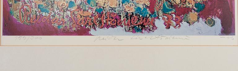 REIDAR SÄRESTÖNIEMI, offset-litografi, signerad och daterad -76, numrerad 159/300.