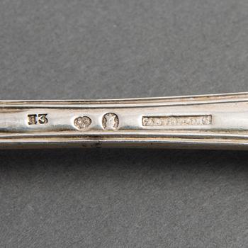 HAARUKOITA, 24+12 kpl, hopeaa, ruotsalaiset leimat, pääosin 1800-luku ja 1930.