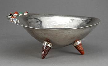 SKÅL, silver, troligen England, 1900-tal. Vikt ca 825g.