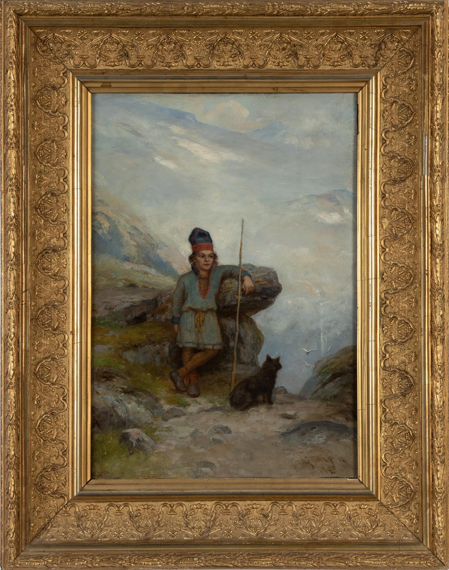 Okänd konstnär, olja på duk, signerad och daterad -92.