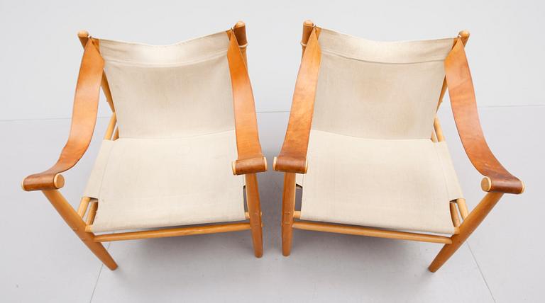 FÅTÖLJER, 1 par, 1900-talets andra hälft.