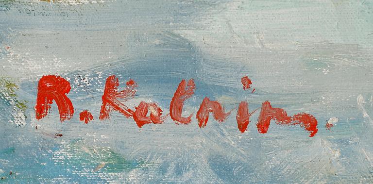 REINHOLDS KALNINS, olja på duk, signerad.