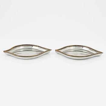 Björn Trägårdh, fat, ett par, tenn, Firma Svenskt Tenn, 2006.