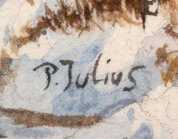 PER JULIUS, a signed water colour.