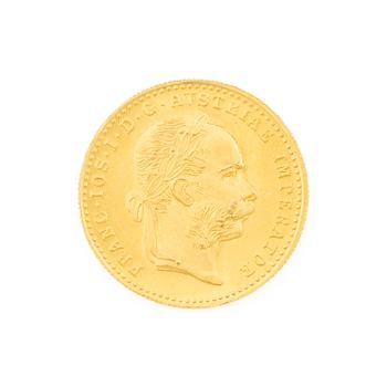 Gold coin, Austria-Hungary, 1 Ducat, 1915.