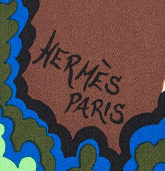 Hermès, A silk scarf 'Three Graces'.