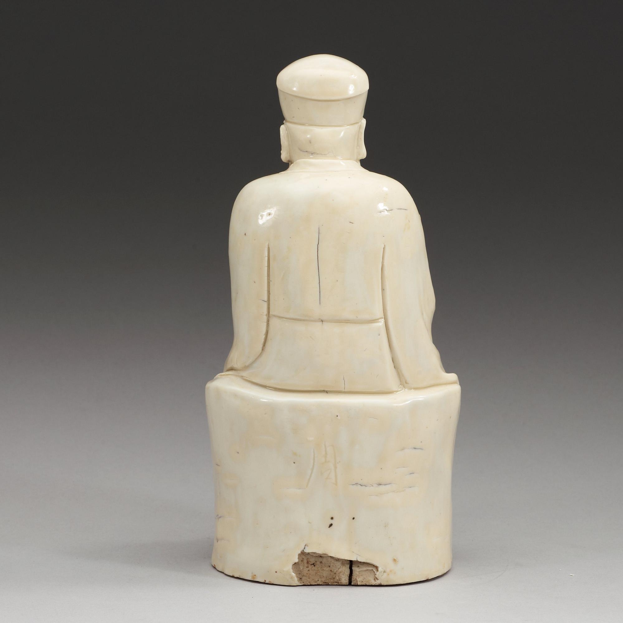 GUDOM, Blanc de Chine. Qing dynastin, 1600-tal.
