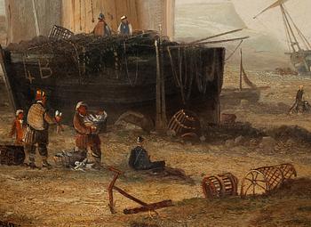 OIDENTIFIERAD KONSTNÄR, olja på duk, signerad W. Byron, omkring år 1900.