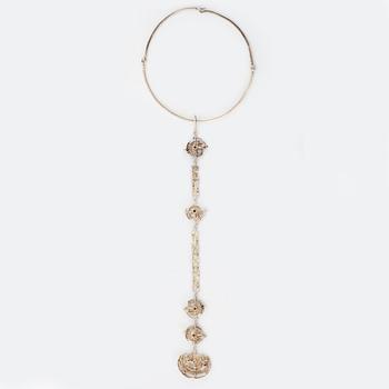 Juhls silver necklace.