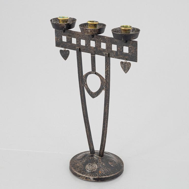Candelabrum, Art Nouveau, early 20th century.