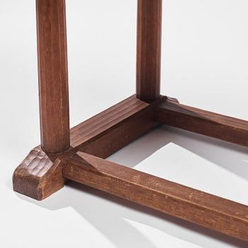 Axel Einar Hjorth, a stained pine and limestone top "Sandhamn" table, Nordiska Kompaniet, Sweden 1931.