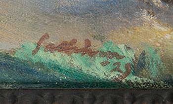 Tyko Sallinen, olja på duk, signerad och daterad -29.