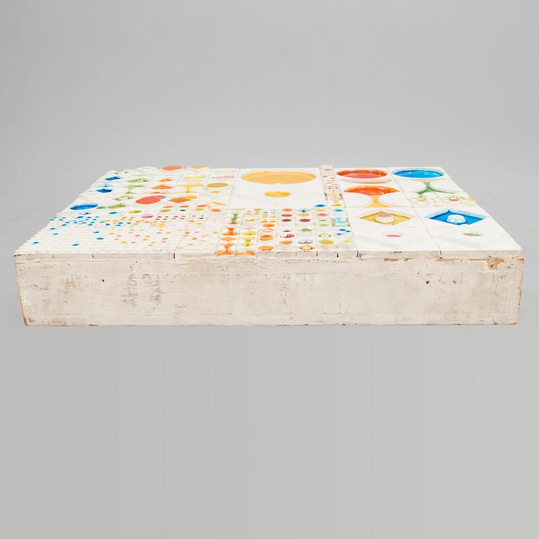 RUT BRYK, a porcelain relief, 'Candy' signed Rut Bryk 1970.