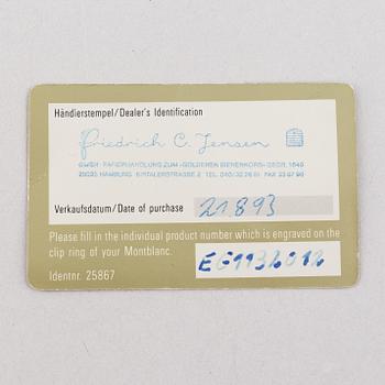 Mont Blanc Meisterstück, reservoirpenna i etui. 1990-tal.