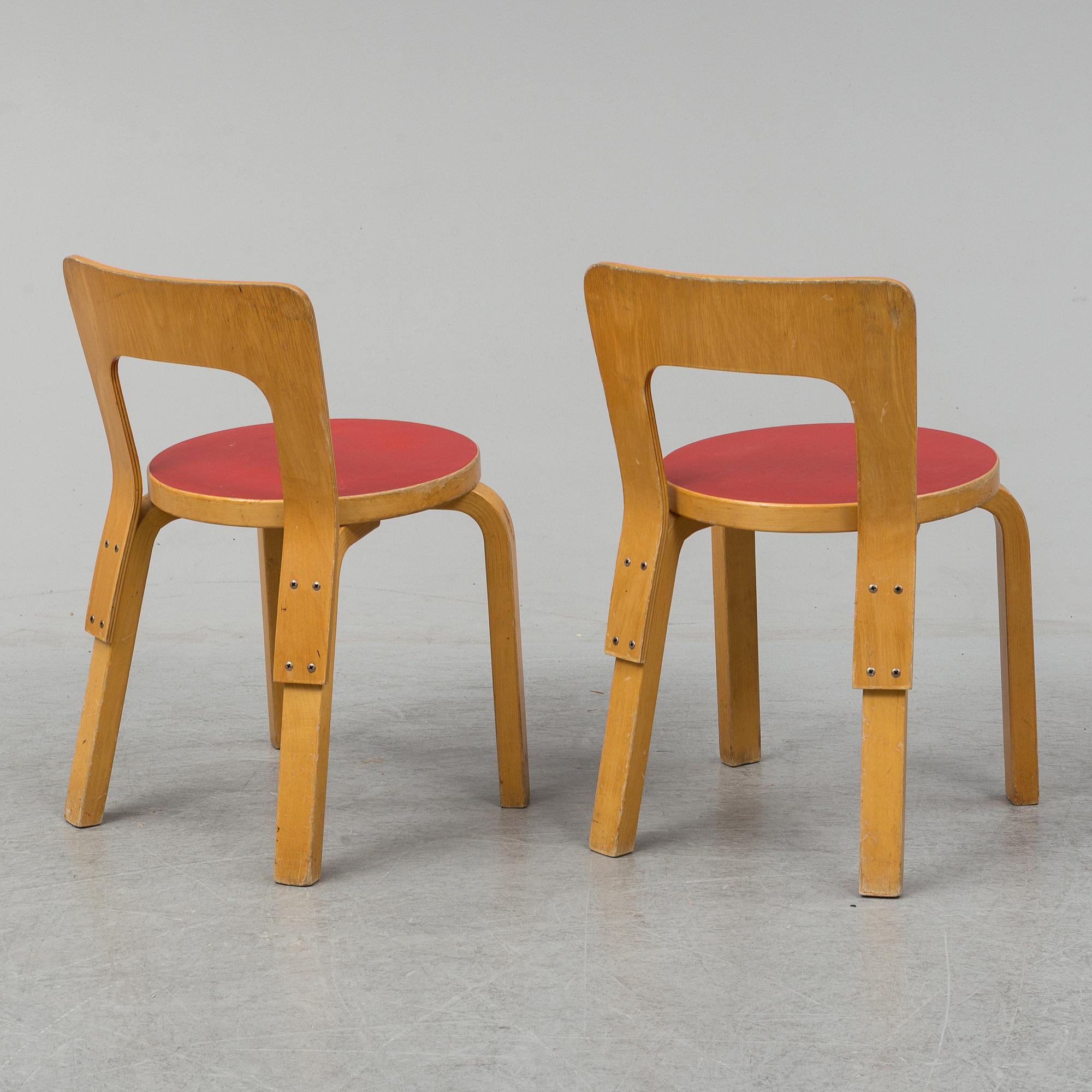 ALVAR AALTO , childrens furniture, 8 parts , Artek mid-1900s.