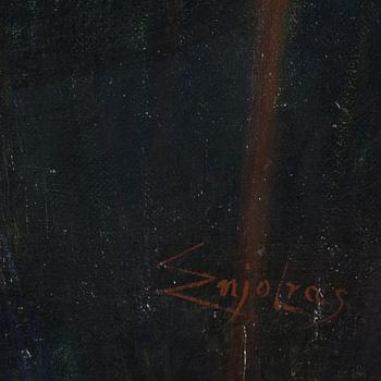 DELPHIN ENJOLRAS, oil on canvas, signed.