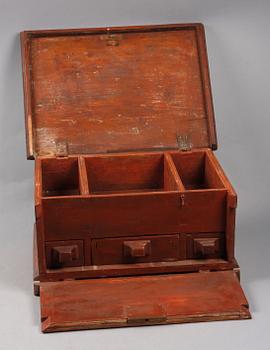 SMYCKE/SKRIVSKRIN. Allmoge, 1800-tal.