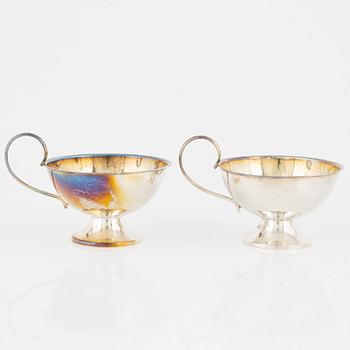 Punschmuggar, 12 st, silver, K & EC, Göteborg 1970.