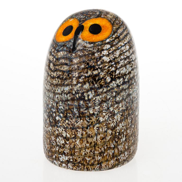 OIVA TOIKKA, glasfågel i form av uggla. Iittala.