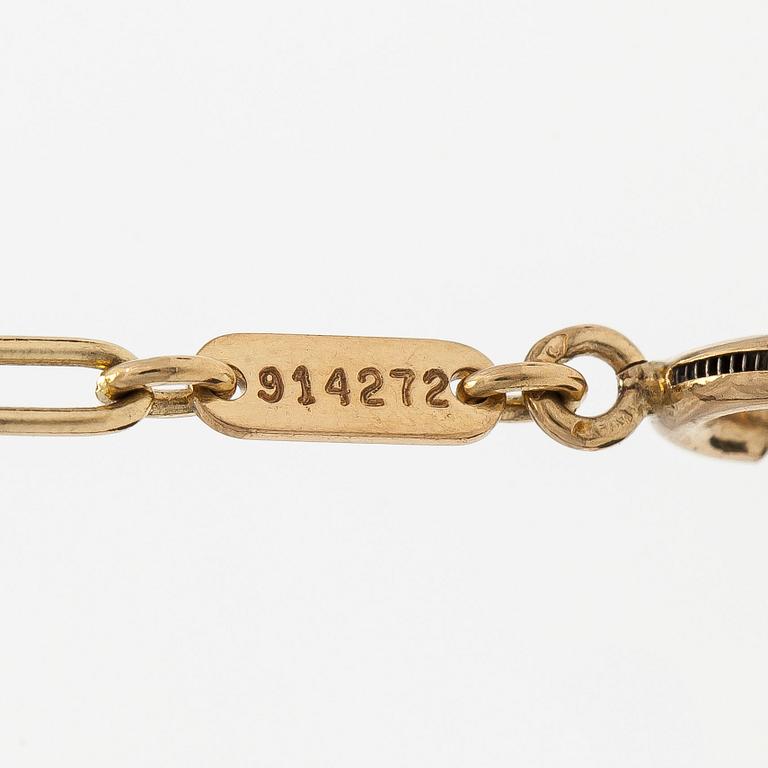 Cartier, kaulaketju riipuksella, risti "Trinity", 18K kolmiväri kulta.