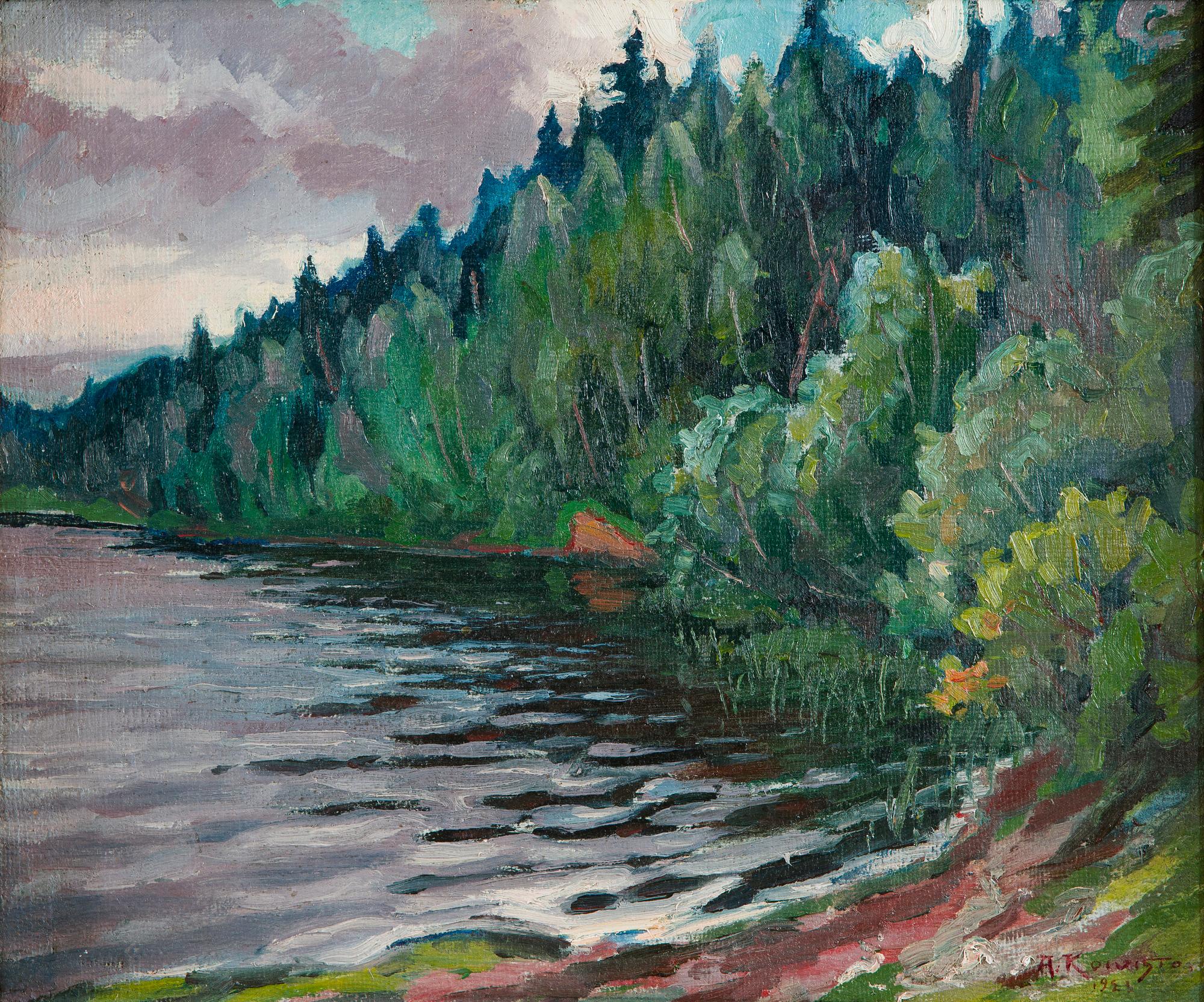Aukusti Koivisto, View from Oulu River.