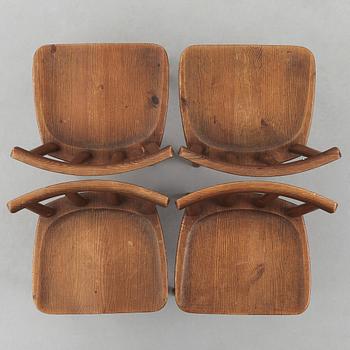 Axel Einar Hjorth, stolar, 4 st, "Utö", Nordiska Kompaniet 1930-tal.