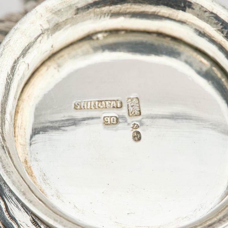 A fine Chinese Export silver tea and coffee service, Sing Fat, early 20th century.