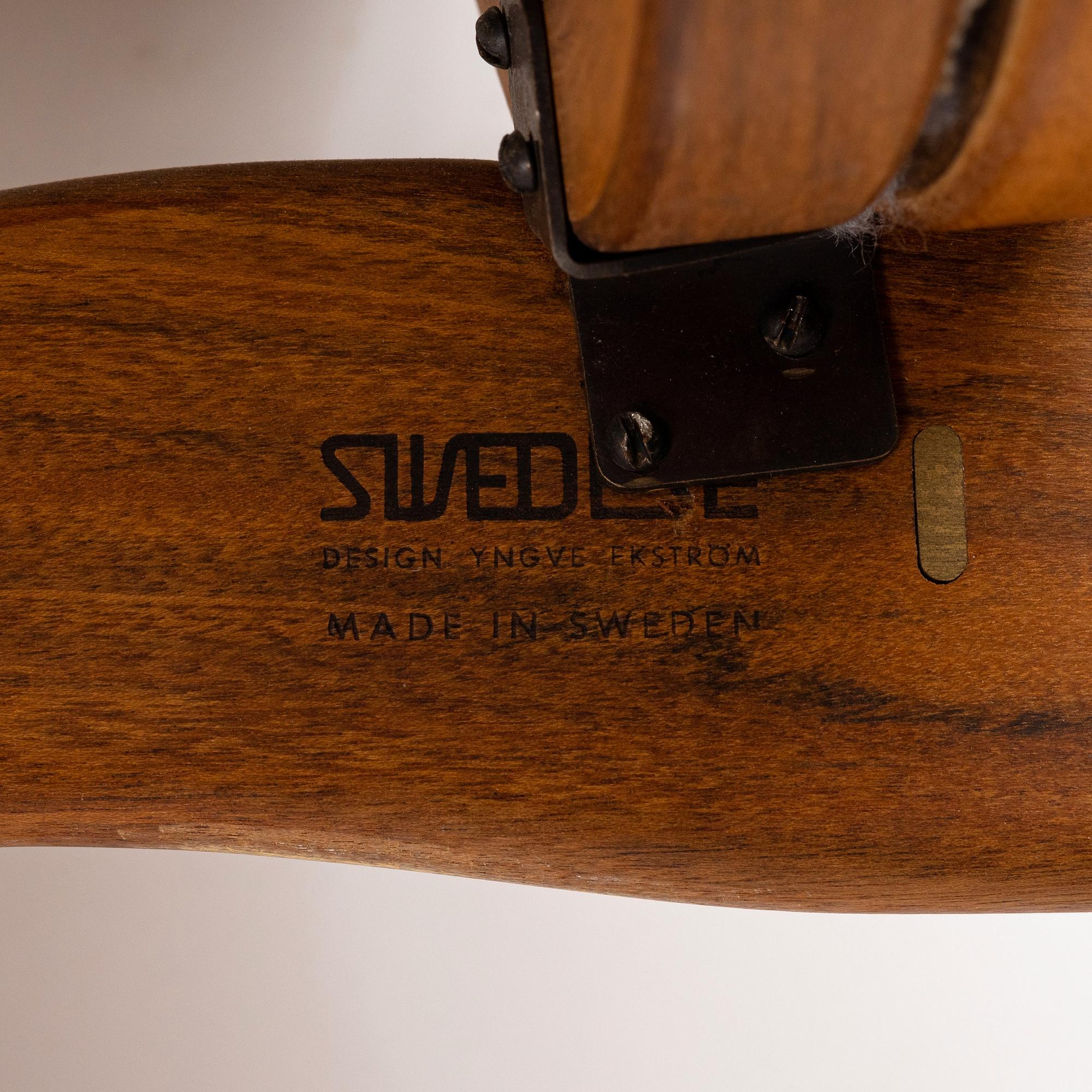 Yngve Ekström, "Lamino", easy chair from Swedese, October 1965.