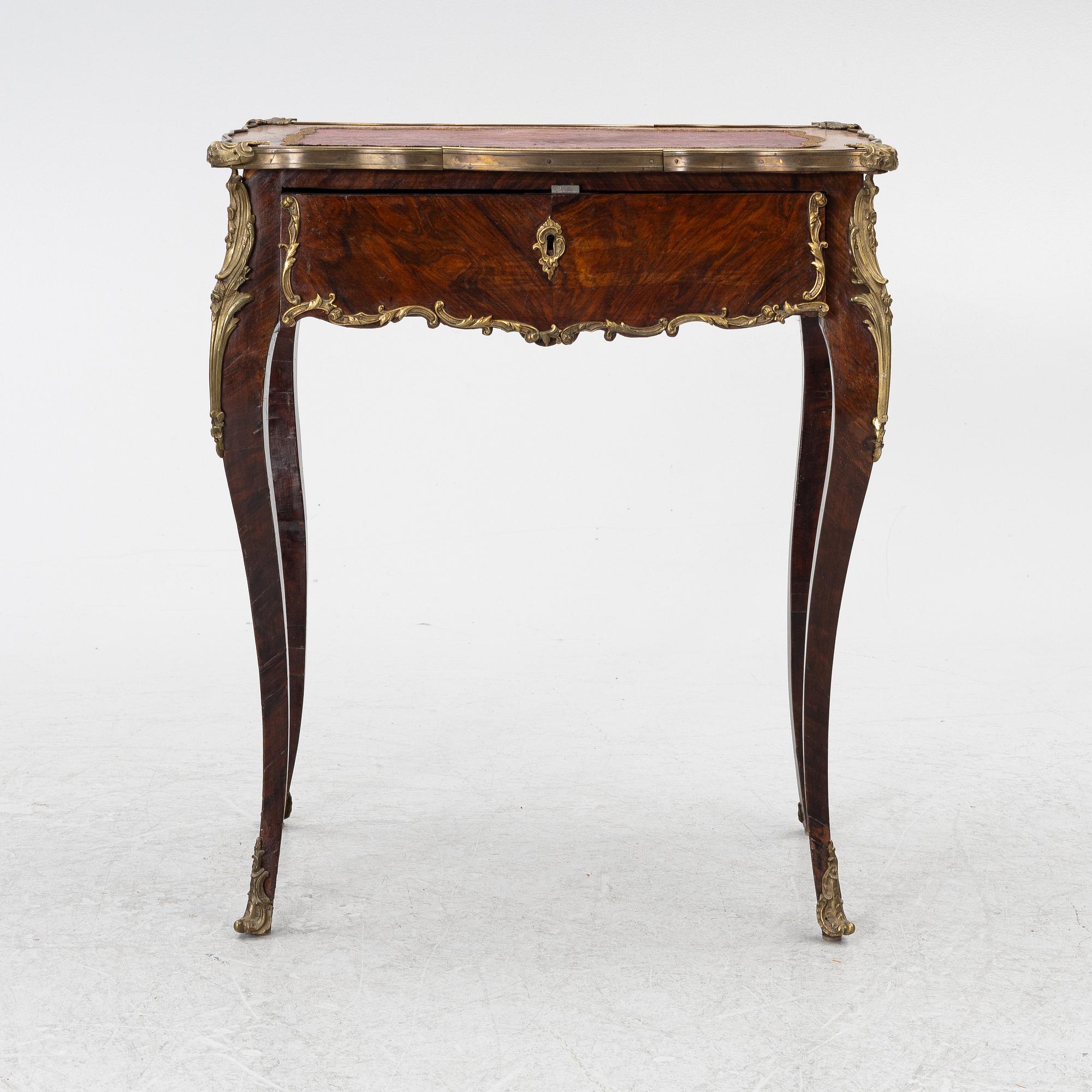 Work table with drawer, Rococo style 19th century.