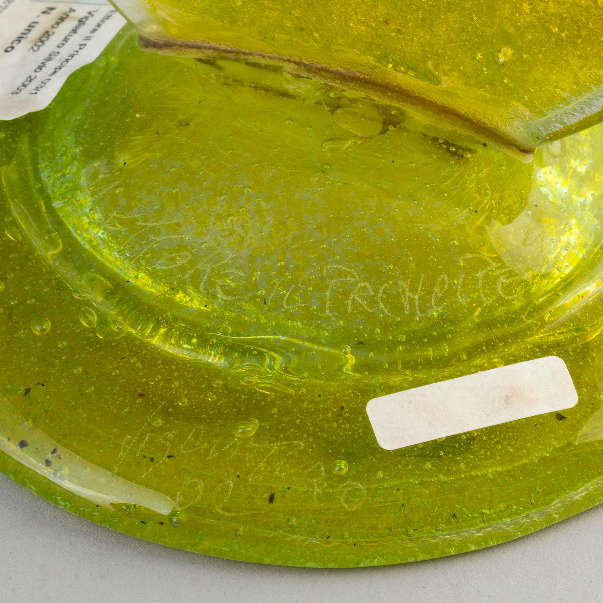 SILVIO VIGLIATURO, glasskulptur, signerad och daterad -02.