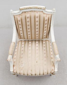 KARMSTOL, gustaviansk, 1700-tal.