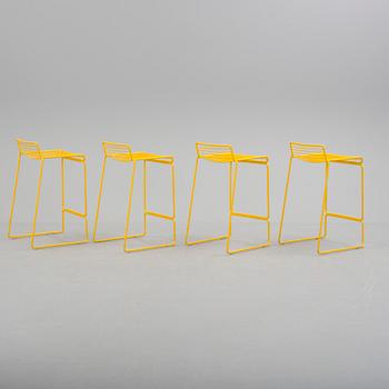 HEE WELLING, four 'Hee Bar Stools' HAY, 21st Century.