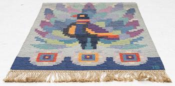 Ingegerd Silow, a flat weave "Paradiset"/ nr 1036, wall decoration, signed IS, Axeco, Sweden, c. 122 x 84 cm.