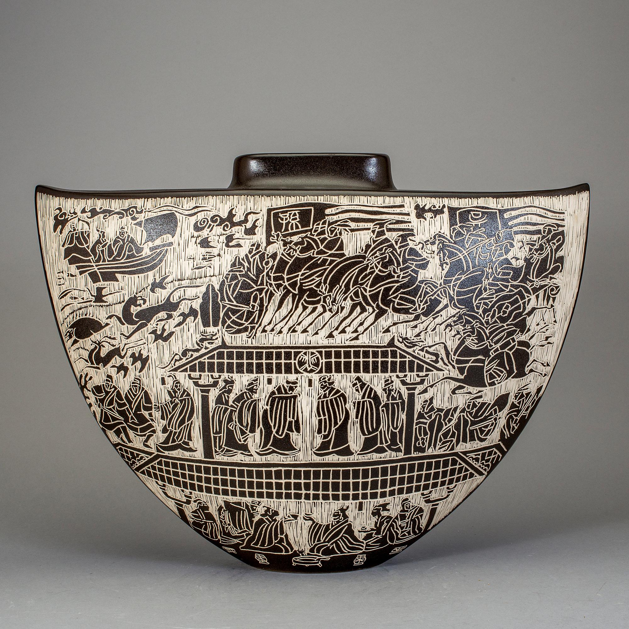 GOLVVAS, porslin, Kina, 1900-tal.