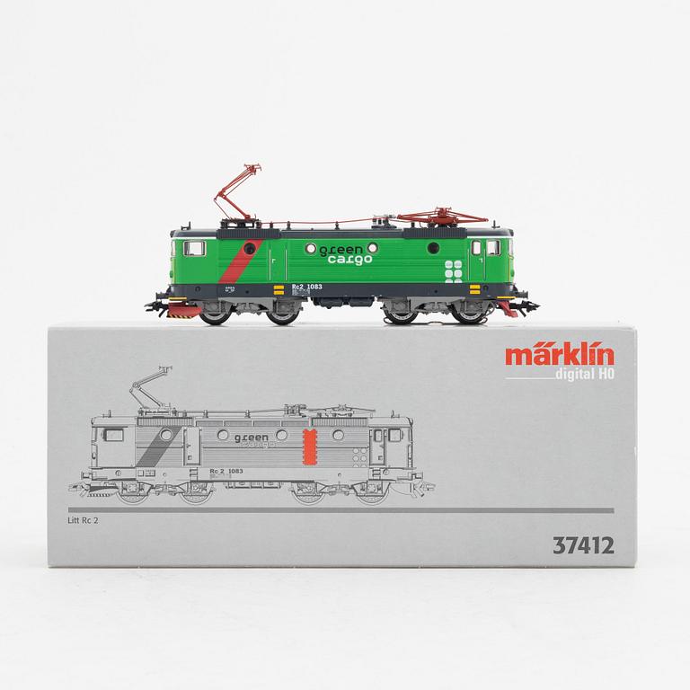 Märklin, electrical engine, model nr 37412, gauge H0, in box.