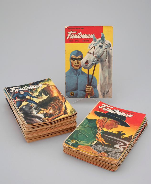 PARTI FANTOMEN, 52 st, serietidningar, 1952-53.
