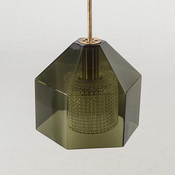 A CARL FAGERLUND PENDANT LIGHT, ORREFORS. SWEDEN. SECOND HALF OF 20TH CENTURY.