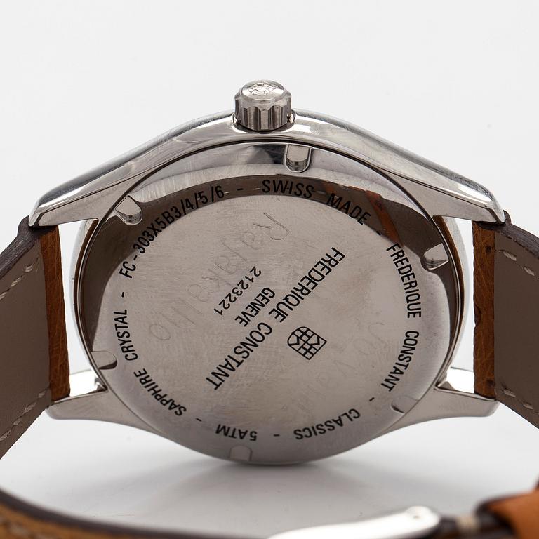 Frederique Constant, Classic, armbandsur, 40 cm, stål, quartz.