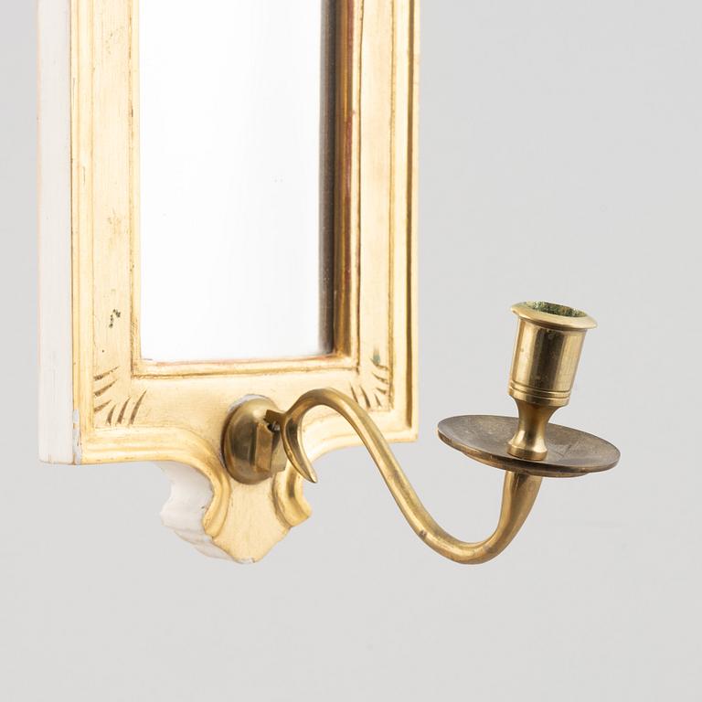 A pair of 'Regnaholm' mirror sconces, IKEA's 18th-century series, 1990s.