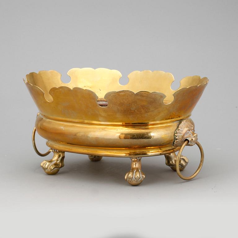 CHAMPAGNE/VINKYLARE, mässing, 1700-tal.