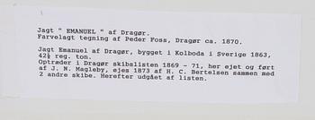 Peder Nielsen Foss, Jagten "Emanuel" af Dragör.