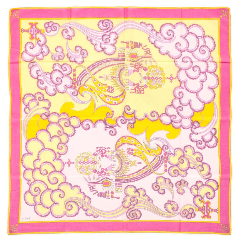 EMILIO PUCCI, cotton scarf.